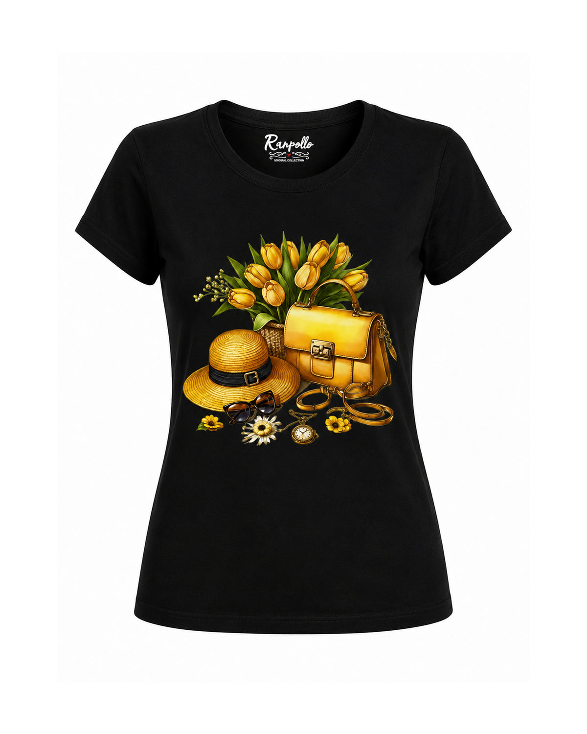 T-shirt Curvy Yellow