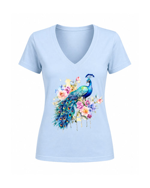 Carica immagine 1 in visualizzazione galleria. T-shirt Regular Pavone