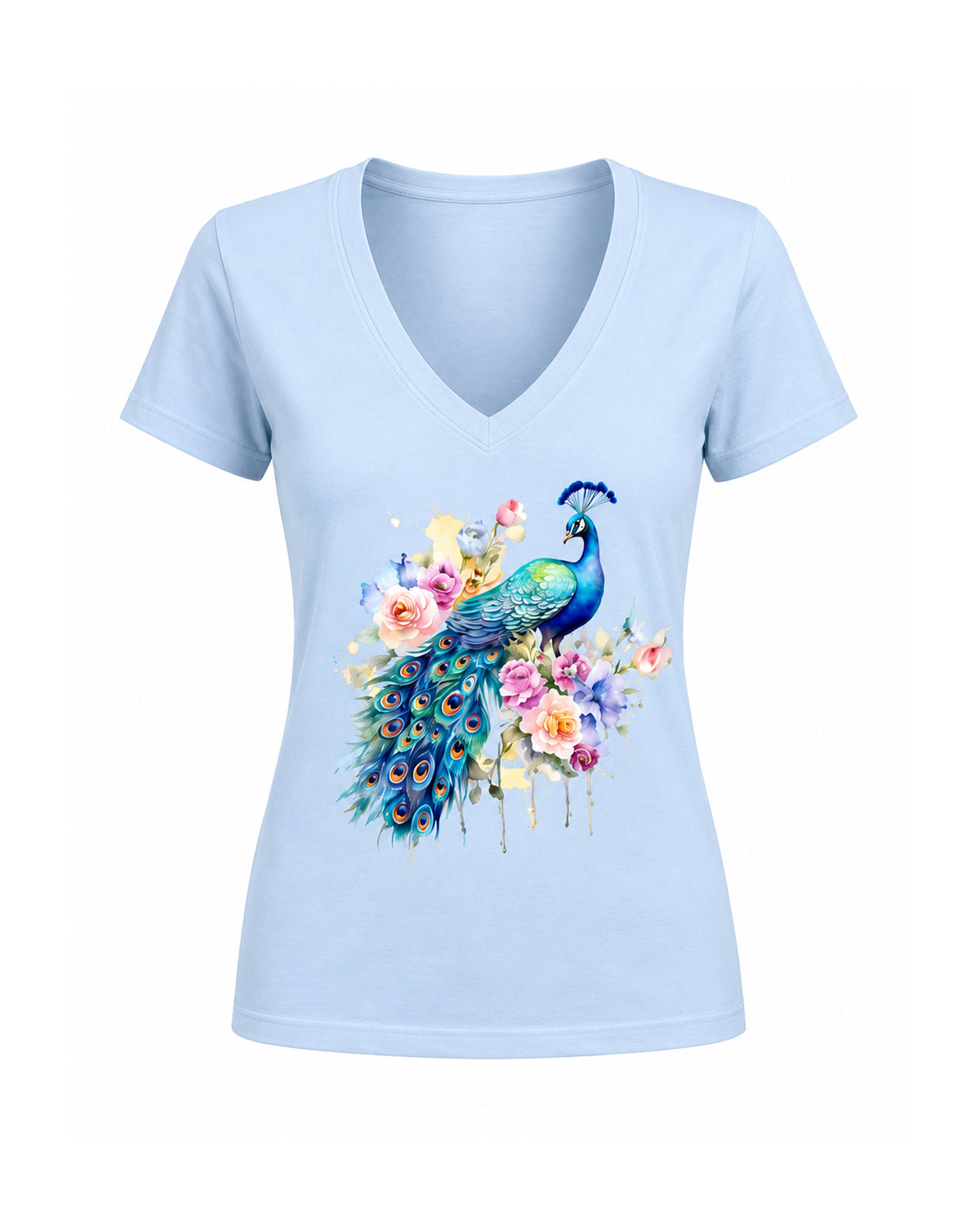 T-shirt Curvy Pavone