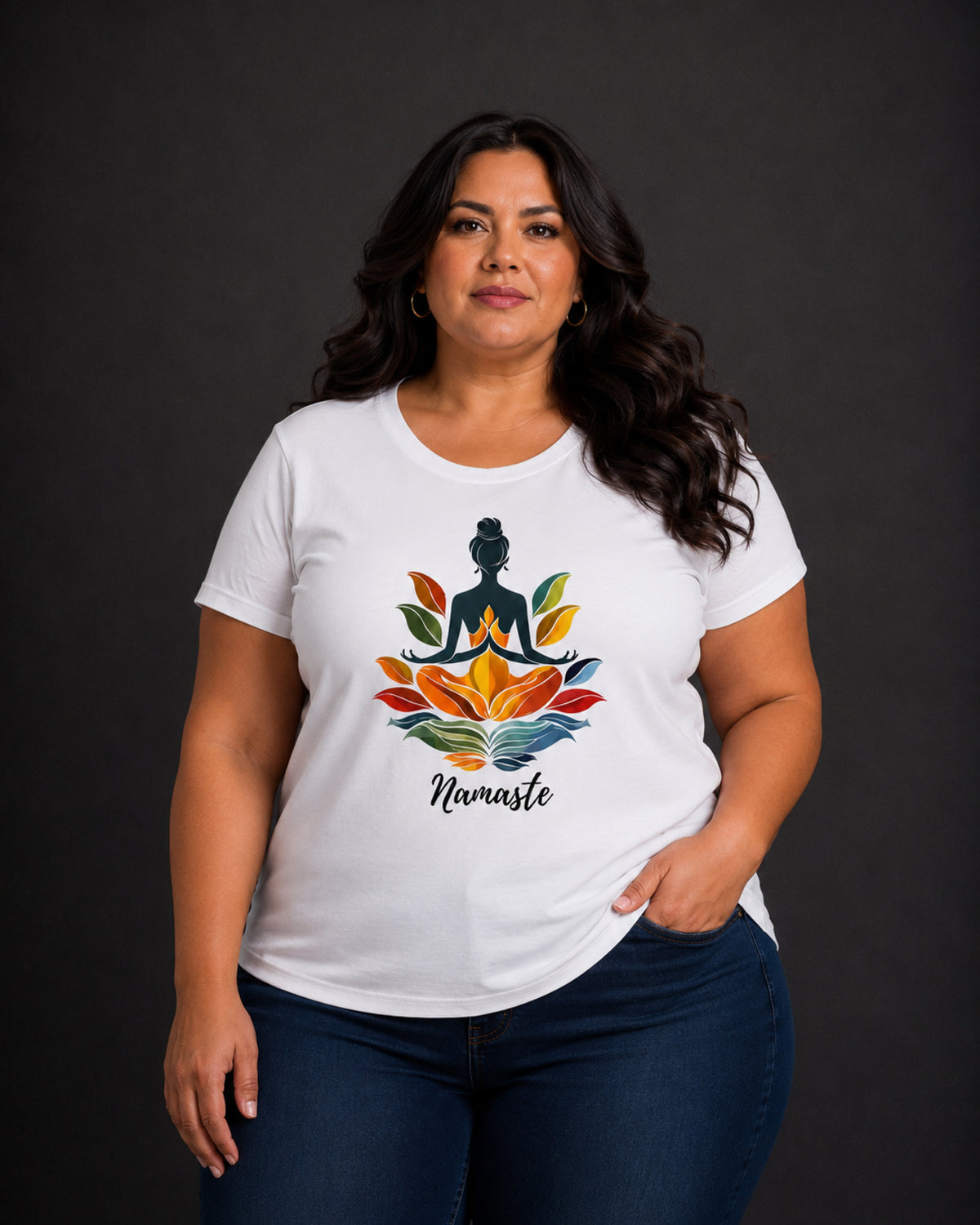 T-shirt Curvy Namaste