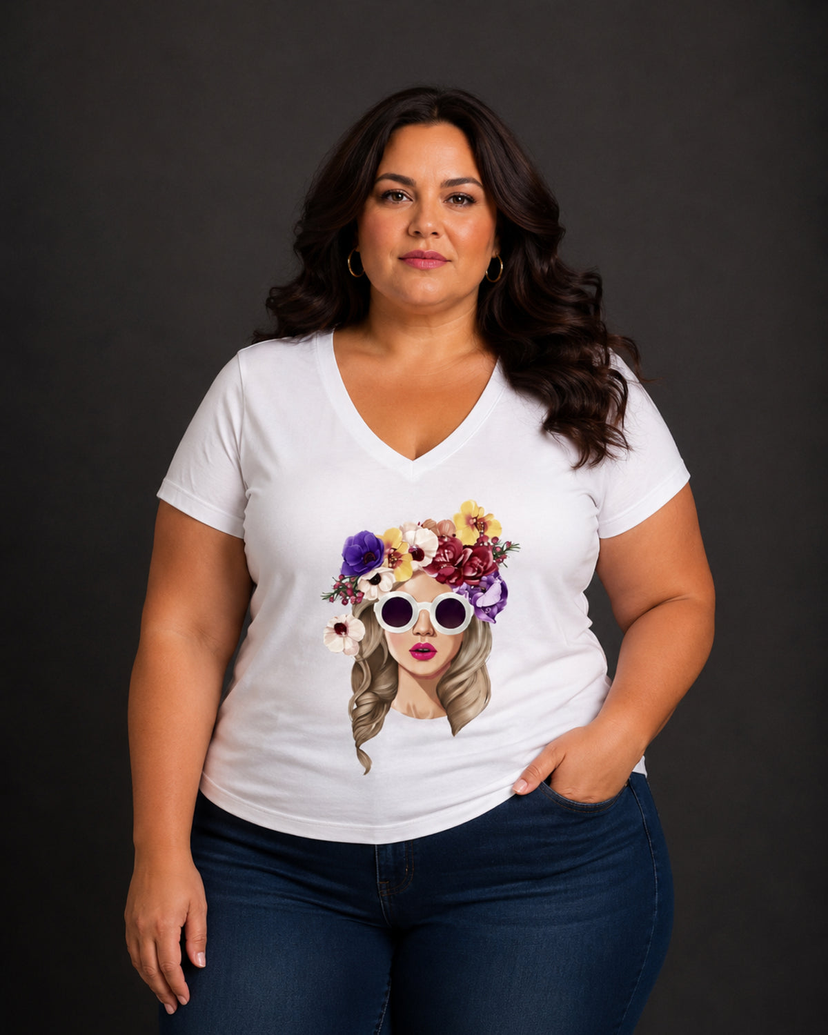 T-shirt Curvy Flowoman