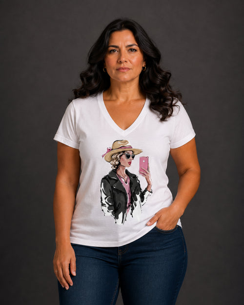 Carica immagine 1 in visualizzazione galleria. T-shirt Curvy Selfie