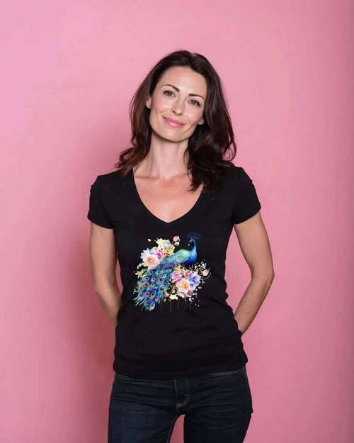 Carica immagine 1 in visualizzazione galleria. T-shirt Regular Pavone