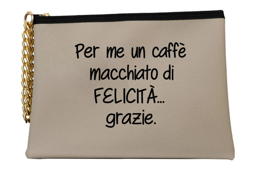 Load image 1 in gallery view. Macchiatodifelicità Pouch