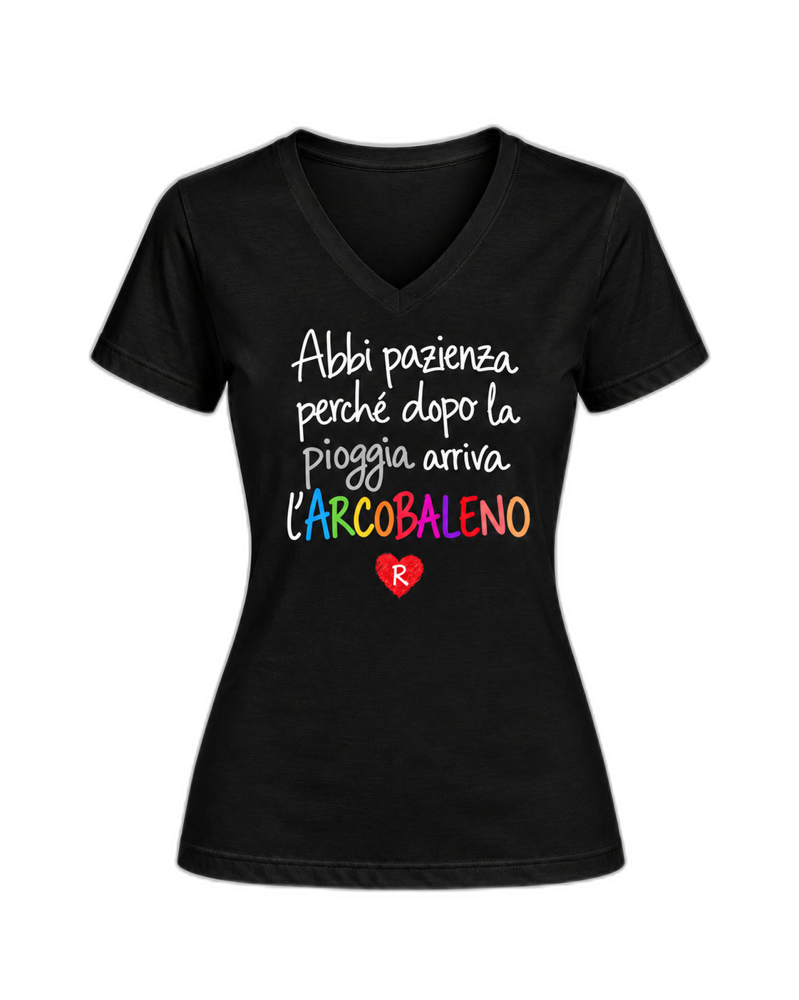 T-shirt Curvy Arcobaleno