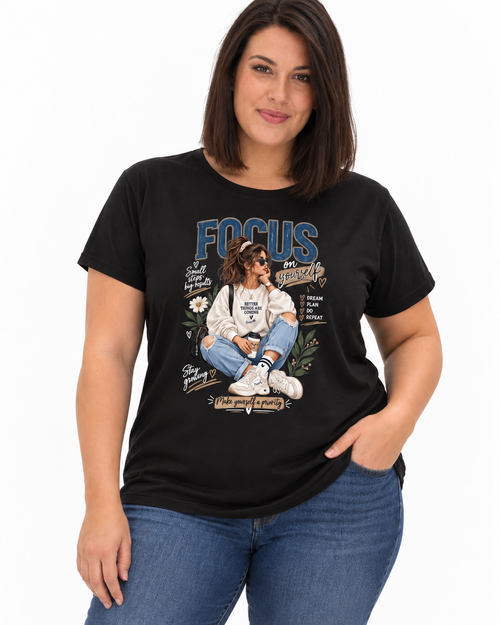 Carica immagine 1 in visualizzazione galleria. T-shirt Curvy Focus