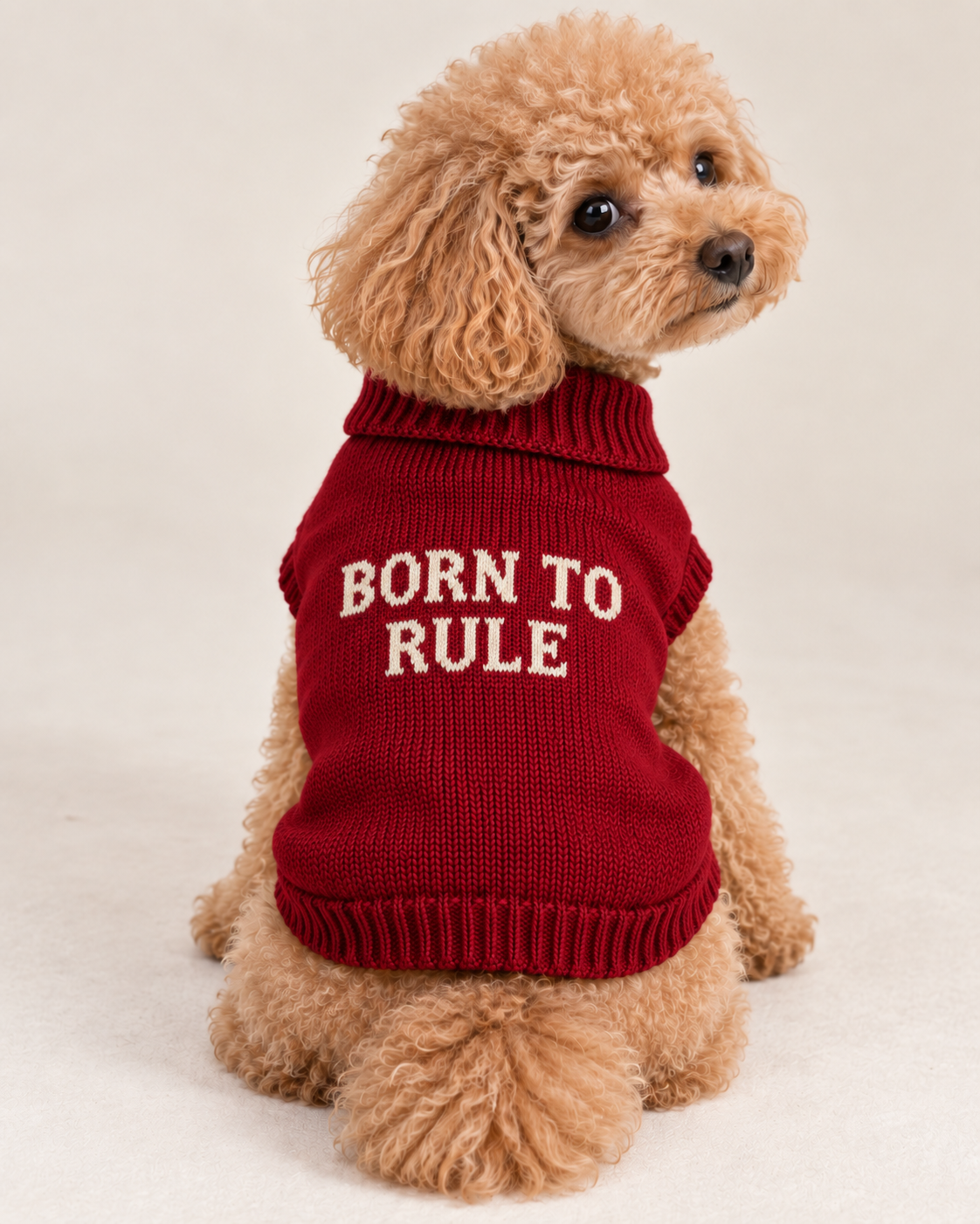 Maglioncino per cane "Born to Rule"