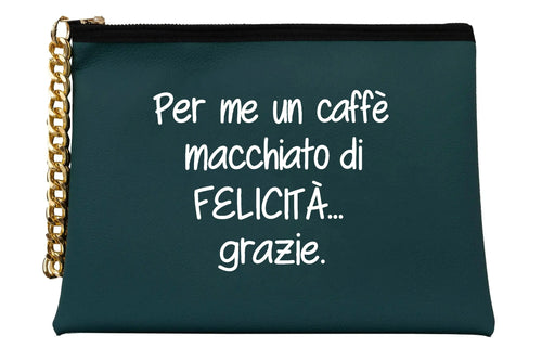 Load image 1 in gallery view. Macchiatodifelicità Pouch
